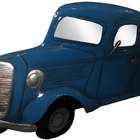 Quadro Pick Up 3d Em Metal Espelhado Para Parede  Para Decora