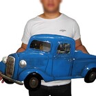 Quadro Pick Up 3d Para Parede Em Metal Espelhado Para Decoraç