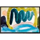 Quadro Pincel Paisagem Abstrato 90x60cm - Casa Da Moldura