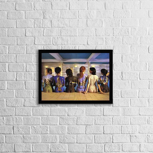 Quadro Pink Floyd Mulheres Nuas 24x18cm - Com Vidro Moldura:m