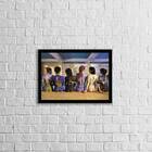 Quadro Pink Floyd Mulheres Nuas 24x18cm Moldura:madeira Preta