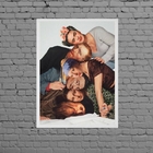 Quadro Pintores Famosos Reunidos 24x18cm Moldura:madeira Preta