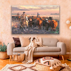 Quadro Pintura Boiada -- Br Artes