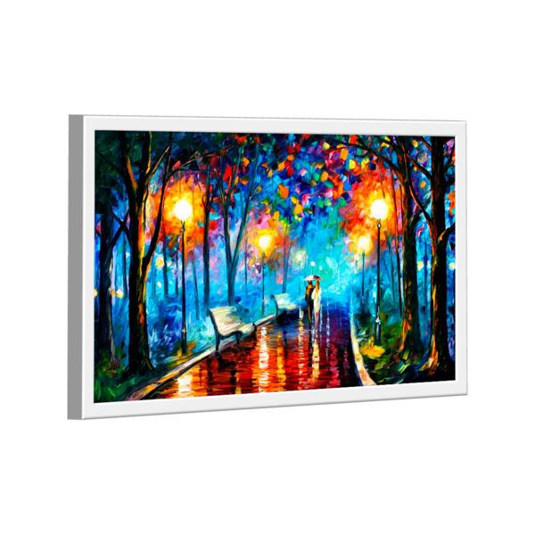 Quadro Pintura De Casal Caminhando -- Br Artes