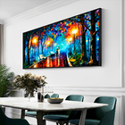 Quadro Pintura De Casal Caminhando -- Br Artes Pequeno 60x40