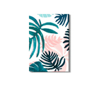 Quadro Pintura De Folhas De Planta Coloridas Canvas 120x80cm