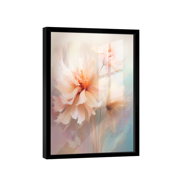 Quadro Pintura Flores Claras -- Br Artes