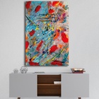 Quadro Pintura Johnson Azul - 1 Tela