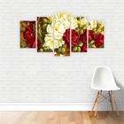 Quadro Pintura Rosas Arte Canvas 155x80cm