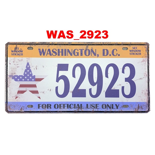 Quadro Placa Decorativa Metal Cidades Washington Capital