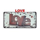 Quadro Placa Decorativa Metal Quarto Sala Escritorio Love