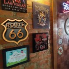 Quadro Placa Decorativa Vintage Rota 66 Artesanal Madeira Mac