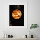 Quadro Planeta Vênus - 60x48cm Moldura:madeira Preta