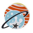 Quadro Planetas Multicolorido cm Geguton