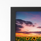 Quadro Plantação De Girassol Céu Moldura Preta 60x40cm