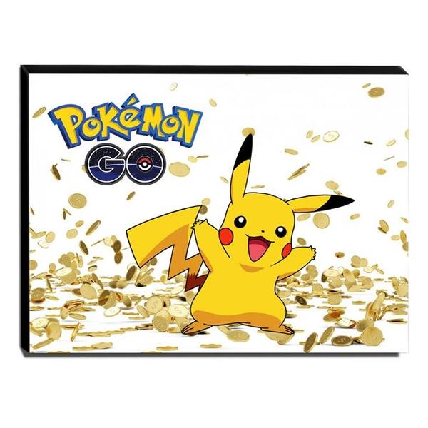 Quadro Pokémon Go Pikachu Canvas 30x40cm-inf02
