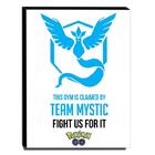 Quadro Pokémon Go Team Mystic Canvas 40x30cm-inf09
