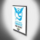 Quadro Pokémon Go Team Mystic Canvas 40x30cm-inf09