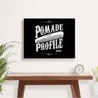 Quadro Pomade Profile 24x18cm Moldura:madeira Branca