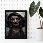 Quadro Pomba Gira Curucaca 33x24cm Moldura Preta