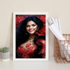 Quadro Pomba Gira Menina Do Cabaré 24x18cm - Com Vidro Moldur