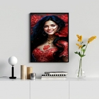 Quadro Pomba Gira Menina Do Cabaré 45x34cm Moldura:madeira Br