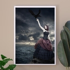 Quadro Pomba Gira Sete Saias 24x18cm - Com Vidro Moldura:made