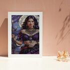 Quadro Pombagira Cigana 7 Luas 24x18cm - Com Vidro Moldura Br