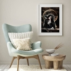 Quadro Pombagira Dama Da Noite - 60x48cm Moldura:madeira Bran