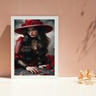 Quadro Pombagira Dama Da Noite Do Cabaré 45x34cm - Com Vidro