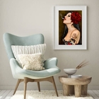 Quadro Pombagira Maria Padilha - 60x48cm Moldura:madeira Bran