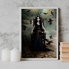 Quadro Pombagira Maria Quitéria 45x34cm - Com Vidro Moldura:m