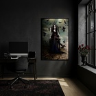 Quadro Pombagira Maria Quitéria  - 70x50cm Moldura Branca