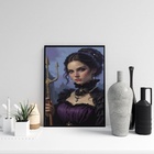 Quadro Pombagira Maria Quitéria Do Cemitério 24x18cm - Com Vi