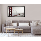 Quadro Ponte Golden Gate Vermelho 90x60cm Inspire