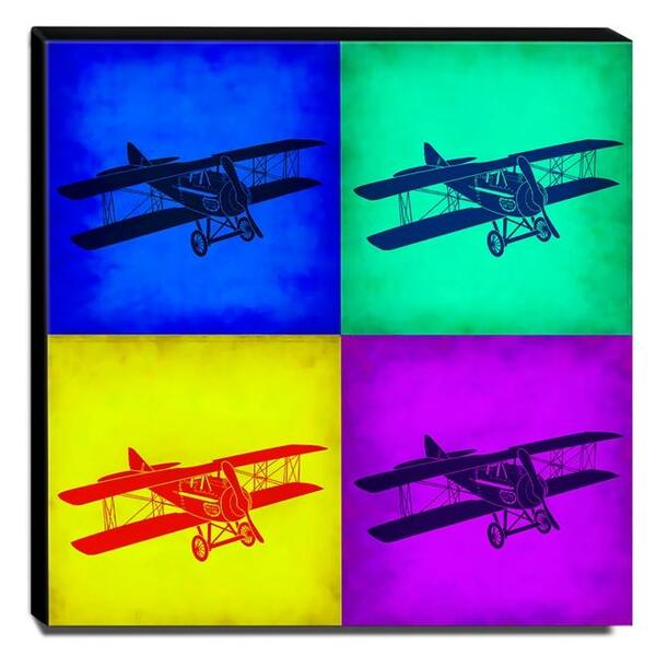 Quadro Pop Art Avião Canvas 30x30cm-qp25