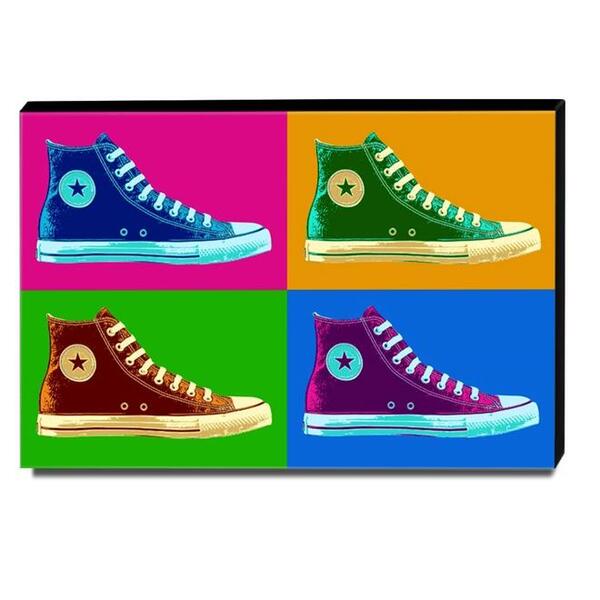 Quadro Pop Art Tênis All Star Canvas 30x40cm-qp7