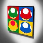 Quadro Pop Art Toad Cogumelo Mario Canvas 30x30cm-qp23