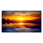 Quadro Por Do Sol Amarelo 55x100cm