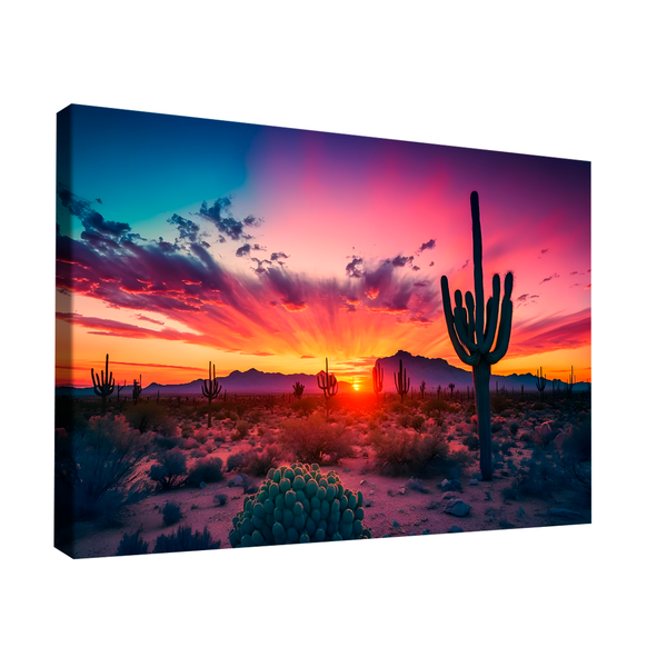 Quadro Pôr Do Sol Reluzente -- Br Artes