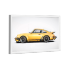 Quadro Porsche 911 Amarelo Lado -- Br Artes