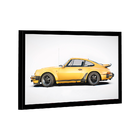 Quadro Porsche 911 Amarelo Lado -- Br Artes