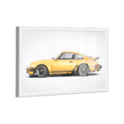 Quadro Porsche 911 Amarelo Lado -- Br Artes