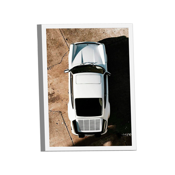 Quadro Porsche 911 Branco -- Br Artes