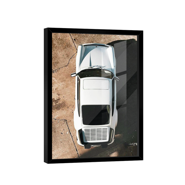 Quadro Porsche 911 Branco -- Br Artes
