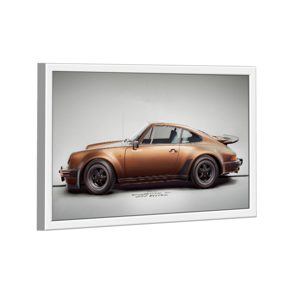 Quadro Porsche 911 Gold Lado -- Br Artes