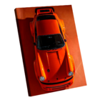 Quadro Porsche 911 Laranja -- Br Artes