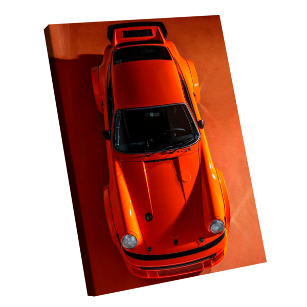 Quadro Porsche 911 Laranja -- Br Artes