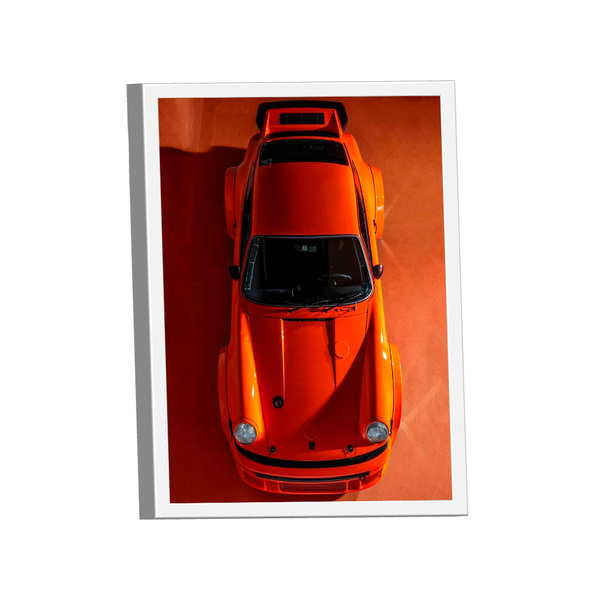 Quadro Porsche 911 Laranja -- Br Artes