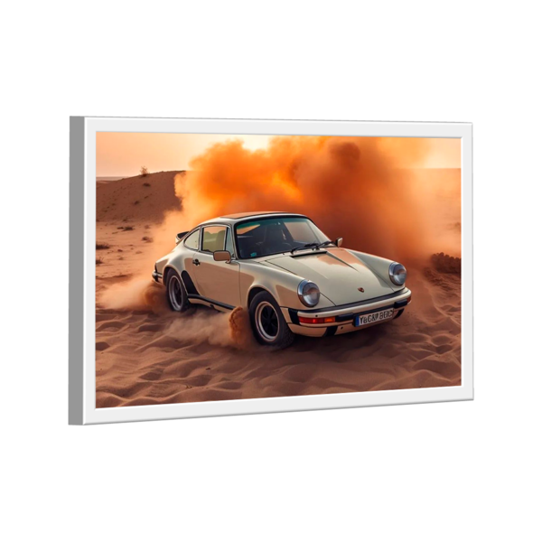 Quadro Porsche 911 No Deserto -- Br Artes